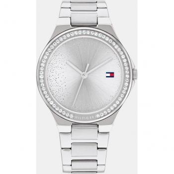 Reloj Tommy Hilfiger para mujer 1782641 - Elegante diseño plateado con incrustaciones de cristales
