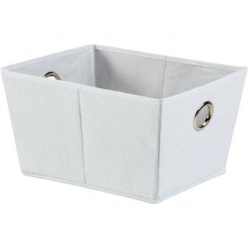 H and L Russel en Relieve Caja de almacenaje Plegable, Blanco, 28 x 22 x 17 cm, Tama o Peque