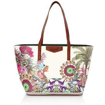 Desigual Bols San Francisco Tropic - bolso para mujer, color beige