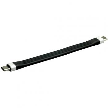 Cable USB-C 3.2 Gen 2 de Sincronización y Carga, 11 cm, 10 Gbit/s, 60W, Negro