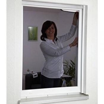 Malla anti-polen Hecht International con cinta de velcro 130 x 150 cm en antracita, 1 unidad, 130 x 150 cm, 101420107-CU