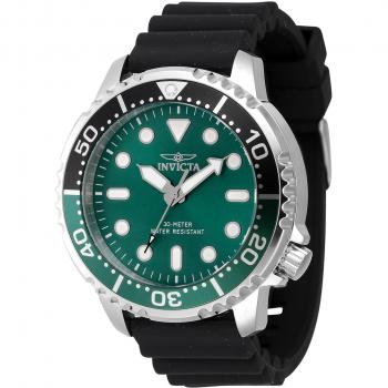 Invicta Pro Diver 47223 Men's Quartz Watch - 48mm Black Strap Green Dial