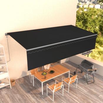 Toldo Automático Retráctil con Volante 6x3 m Color Antracita