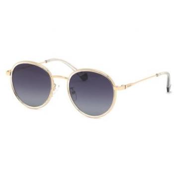 Gafas de sol Unisex Polaroid PLD 4173/G/S/X con montura de metal, diseño Panto y lentes grises