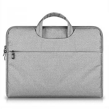 GADIEMENSS Waterproof Laptop Sleeve Case Bag with Handle Portable Computer Handbag For Apple Macbook Air Pro Chromebook and Other Notebook 15.6 Inches Gray