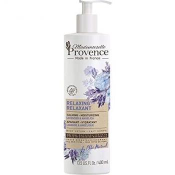 Mademoiselle Provence - Leche corporal hidratante relajante a la lavanda y el angelico - 95,5% de origen natural - Made in France - 400 ml