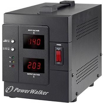 Regulador de Voltaje PowerWalker AVR 1500/SIV - 1500VA / 1200W, 2 Salidas Schuko