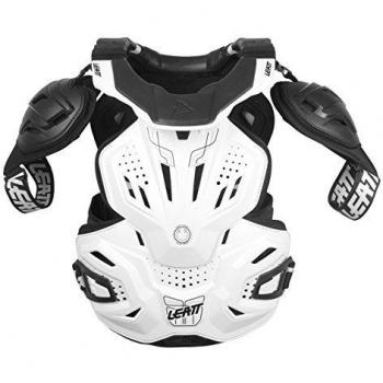 Leatt Pettorina protettiva inserti rigidi Arnés Protector 3.0 con Inserciones rígidas, Blanco, 160-172 Cm Unisex Adulto