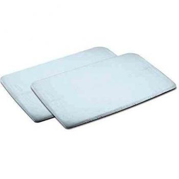Juego de 2 sábanas bajeras para cuna de viaje Maxi-Cosi Swift, recién nacido, color blanco