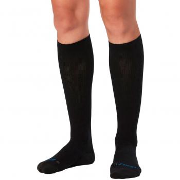 2XU 24/7 Compression WA3245 Calcetines, Mujer, Negro/Negro, Large