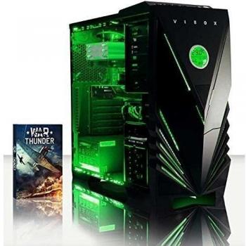 VIBOX Apache 9X - 4,1GHz AMD FX 6-Core CPU, GTX 1060 GPU, Extremo, Ordenador de sobremesa para oficina Gaming con unidad central, Iluminaciàn interna verde