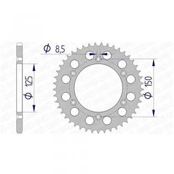 Corona de Aluminio AFAM 72304 - 520, 41 Dientes, Unisex para KTM/Husqvarna