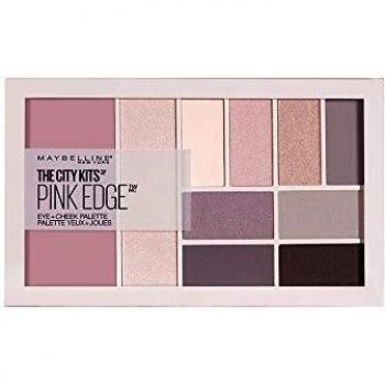 Maybelline Paleta De Sombras The City Kits Pink Edge - Paleta Multiusos Para Rostro Y Ojos 16 G