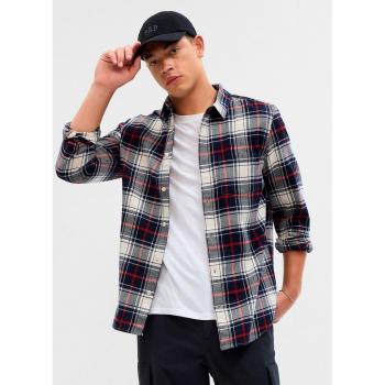 Camisa de franela para hombre de peso medio 100% algodón orgánico
