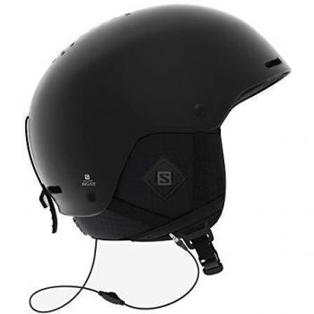 SALOMON Brigade Casco de esquí y Snowboard para Hombre, con Sistema de Audio, Carcasa ABS, Tecnología Smart, Circunferencia, Negro