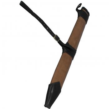 zurdos LARP de vaina de piel Medio aprox. 72 cm de largo Negro o Marrón Medieval Vikingo, marrón, medium