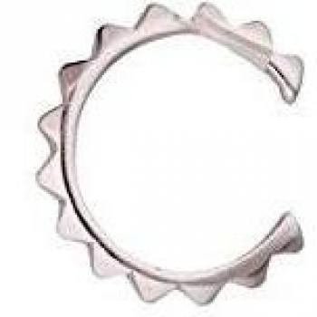 Córdoba Jewels | Pendiente de Plata de Ley 925. Se vende por unidad con diseño Mini Arito Punk Silver