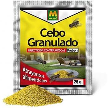 PREBEN 231554 - Cebo granulado para Moscas, 11 x 13 x 2 cm, Color Amarillo