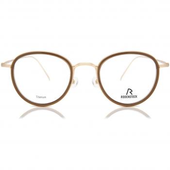 Rodenstock R7096 B000 Armazones y Gafas Recetadas para Mujer Dorados 47 Lentes