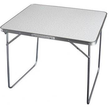 Elementerre BAZUS 2 - Mesa de camping plegable, color blanco