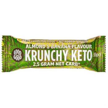 Barrita keto crujiente de almendra y plátano