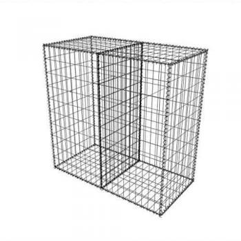 vidaXL Gabion Basket Steel 100x50x100cm Outdoor Garden Basket Wall Wire Fence