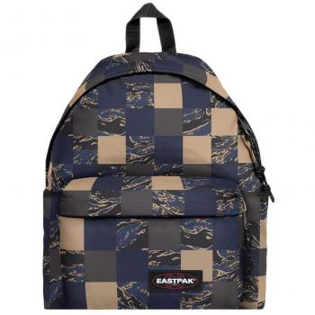 Mochila Eastpak Padded Pak'r Azul Cuadros Camuflaje Navy