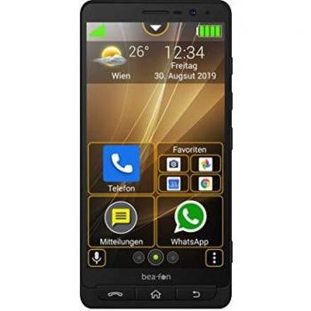 Smartphone Beafon M5, 14 cm (5.5), 2 GB RAM, 16 GB Almacenamiento, Cámara de 13 MP, Android 8.1 - Color Negro