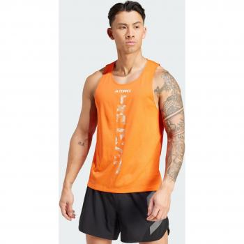 Chaqueta adidas Terrex XPR Singlet Seimor, camiseta de montaña para hombre, manga corta, color naranja, talla L