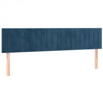 Cabecero moderno con LED de terciopelo marrón oscuro 160x5x78/88 cm