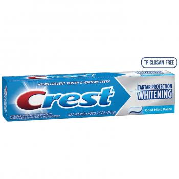 Pasta de Dientes Crest Protección contra el Sarro Blanqueadora, Menta Fresca 8.2 oz (Pack de 1)