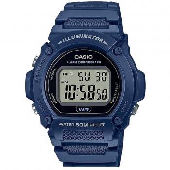 Reloj de pulsera CASIO - W-219H-2A resistente al agua con caja y correa de resina