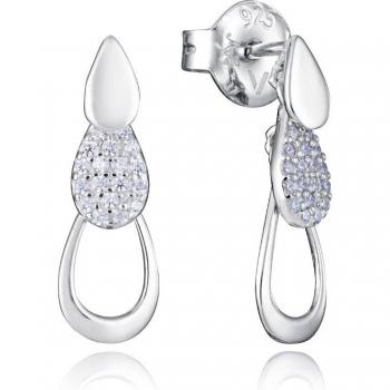 Pendientes Mujer Viceroy Elegant de Plata de Ley con Baño de Rodio y Tres Motivos Unidos