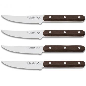 Set de 4 Cuchillos Chuleteros 11.5 cm en Acero Inoxidable
