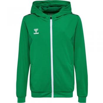 Chaqueta Hummel Authentic PL para Niños Verde F6235 6 (116) con Capucha y Cierre de Cremallera