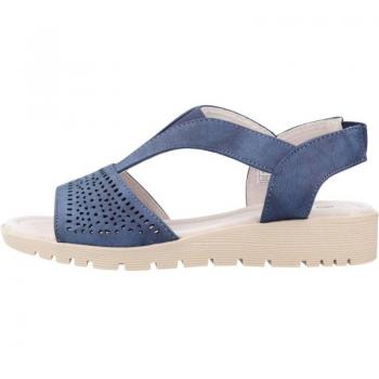 Sandalias Mujer Wamba Modelo 2031100v Color Azul