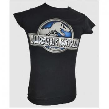 Camiseta Negra Mujer Jurassic World Talla S