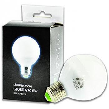 Iglux Bombilla Globo XG-0827-F, 8W, E27, 5500ºK, Angulo 120, 650 LUMENES, IP 20