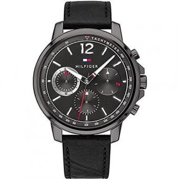 Tommy Hilfiger Mens Multi dial Quartz Watch with Leather Strap 1791533