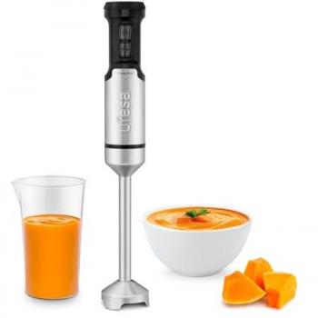 Batidora de Mano Ufesa Galaxy 1200W, Control de Velocidad Variable + TURBO, 4 Cuchillas Eficientes, Diseño Ergonómico y Anti Salpicaduras, Vaso Medidor Sin BPA