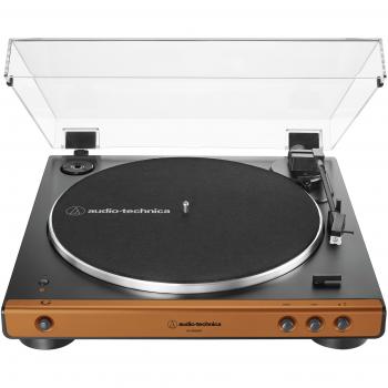 Tocadiscos Automático Audio-Technica AT-LP60xBTBZ Negro y Marrón con Transmisión por Correa