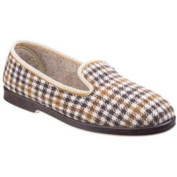 GBS Everett Check Slipper Male Grey UK Size 12