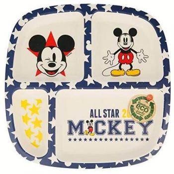 PLATO BAMBU DIVIDIDO MICKEY MOUSE - DISNEY - ALL STAR