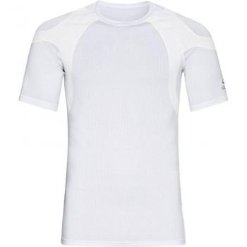 Camiseta de Manga Corta Odlo Active Spine 2.0 para Hombre, Talla L, Color Blanco