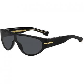 Hugo Boss Stylish Round Sunglasses 1623/S for Men - Black, One Size