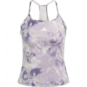 Camiseta de tirantes adidas AOP Flower para mujeres - Morado, Multicolor, ideal para fitness