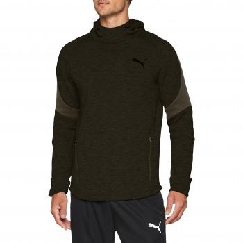 Puma EVOSTRIPE Hoody Sweatshirt, Hombre, Forest Night, L