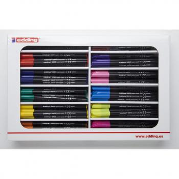 Expositor 120 Rotuladores Edding 1200 Colores
