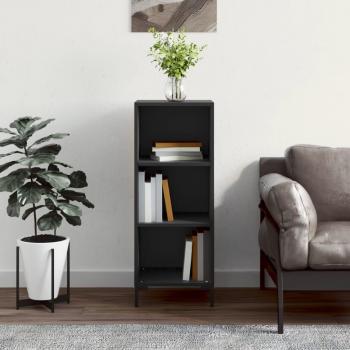 Aparador negro de madera multicapa 34.5x32.5x90 cm