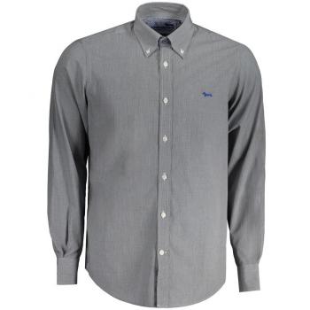 Harmont & Blaine Blue Checkered Long Sleeve Casual Shirt - XXL
